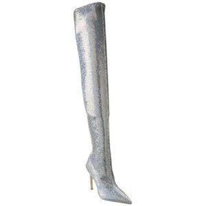 DAZZLING Stuart Weitzman NEW Ultrasturt Sequin Thigh-high Boots